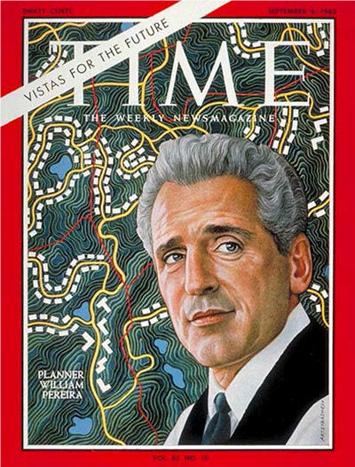 William Pereira on cover of Time Magazine