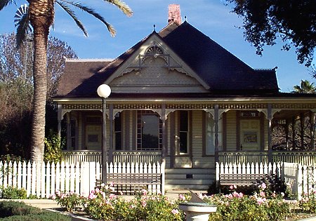 the Clark house at its new location