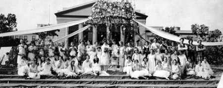 May 1923 May Day Queen and her court